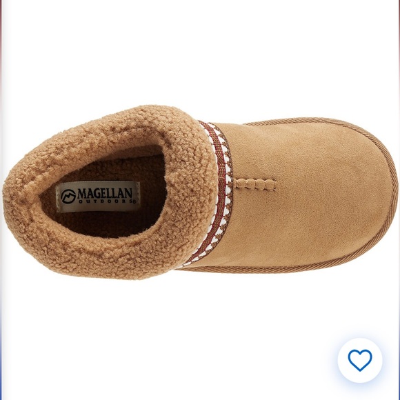 Magellan Outdoors Shoes - Magellan Brown Shearling Slippers-Barely Worn